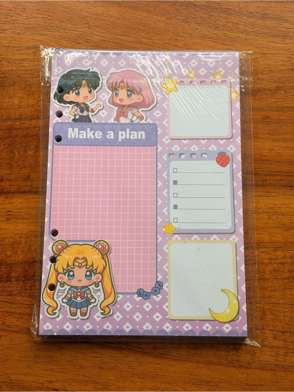 Sailor Moon loose paper planner new